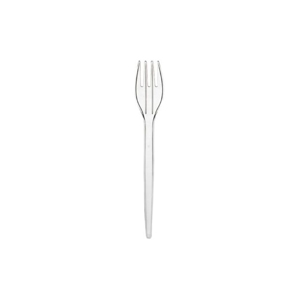 TENEDOR #10 ACRILICA TRANSPARENTE LA EUROPEA