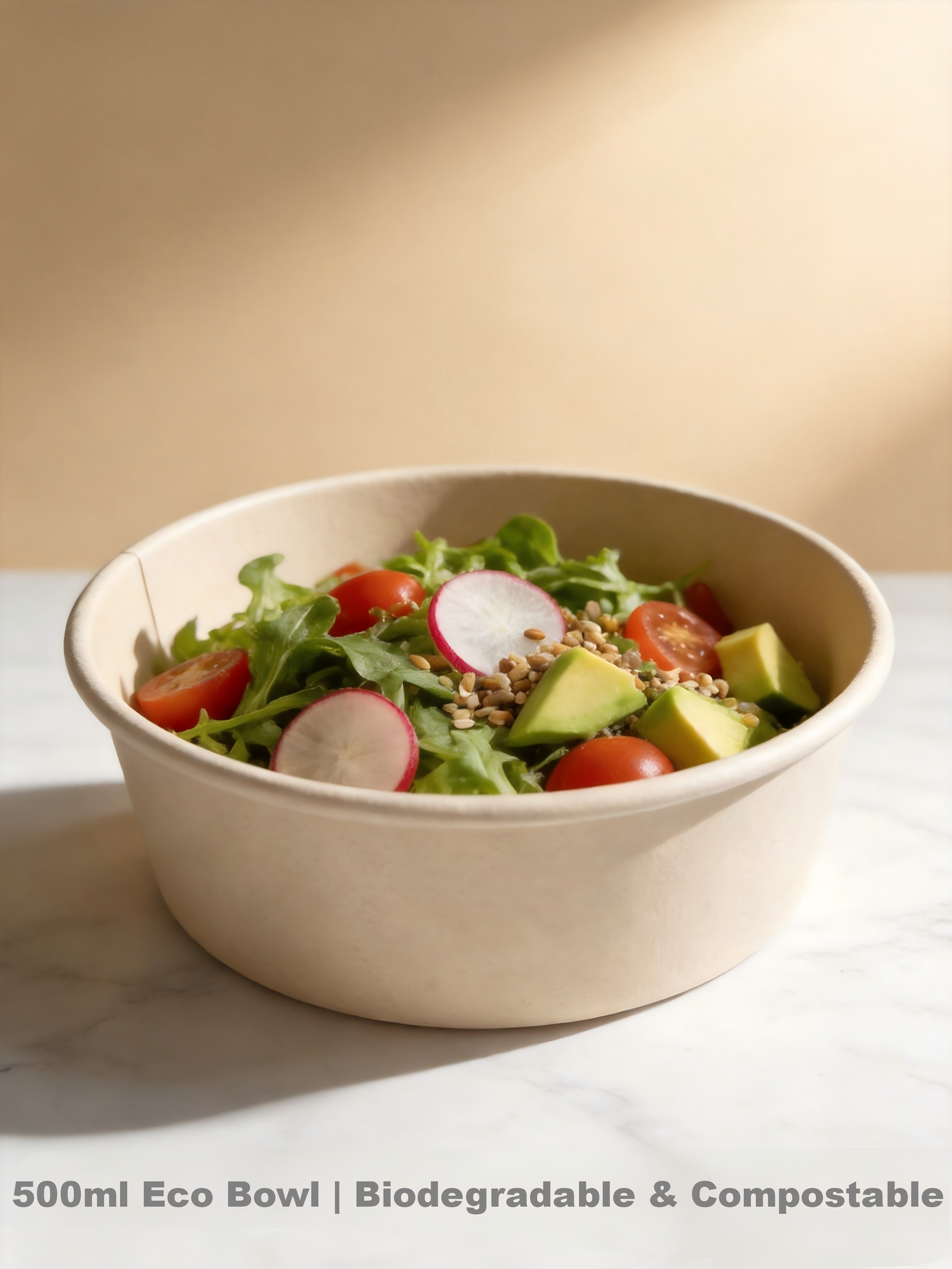 BOWL DE BAMBÚ 500 ML + TAPA PET - Imagen 2