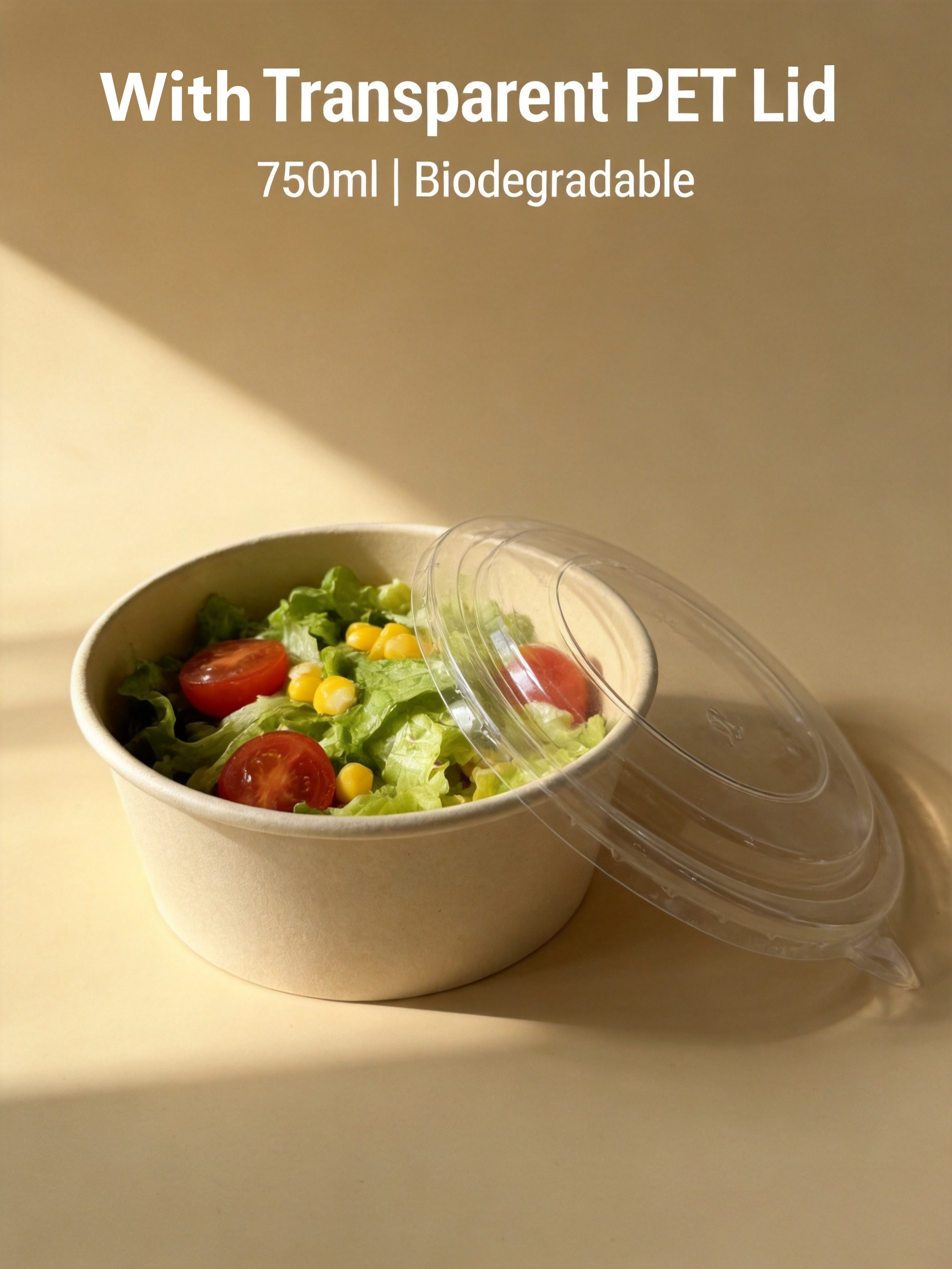 BOWL DE BAMBÚ 750 ML + TAPA PET - Imagen 2